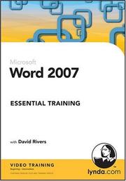 Cover of: Word 2007 Essential Training