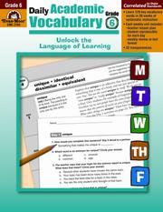 Cover of: Daily Academic Vocabulary, Grade 6 by 