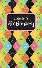 Cover of: Webster's Dictionary (argyle) by Merriam-Webster