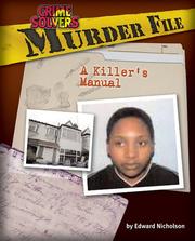 Cover of: Murder File: A Killer's Manual (Crime Solvers)