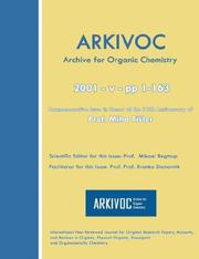 ARKIVOC 2001 (v) Commemorative for Prof. Miha Tisler by Mikael, Begtrup