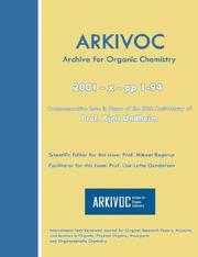 ARKIVOC 2001 (x) Commemorative for Prof. Kjell Undheim by Mikael, Begtrup