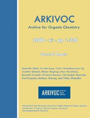 Front cover of ARKIVOC 2006 (xi) General Papers by Unknown
