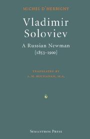 Cover of: Vladimir Soloviev: A Russian Newman (1853-1900)