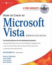 Cover of: How to Cheat at Microsoft Vista Administration (How to Cheat) (How to Cheat)