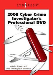 Cover of: 2008 Cyber Crime Investigator's Professional DVD, Volume 1