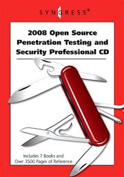 Cover of: 2008 Open Source Penetration Testing and Security Professional CD