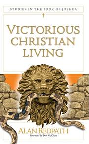 Cover of: Victorious Christian Living by Alan Redpath