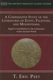 Cover of: A Comparative Study of the Literatures of Egypt, Palestine, and Mesopotamia: Egypt's Contribution to the Literature of the Ancient World (Ancient Near East: Classic Studies)