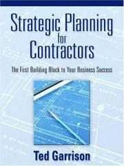 Cover of: Strategic Planning for Contractors | Ted Garrison