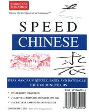 Cover of: Speed Chinese (Mandarin): 4 One Hour Multi-Track CDs