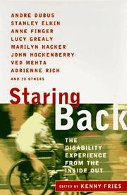 Cover of: Staring back: the disability experience from the inside out