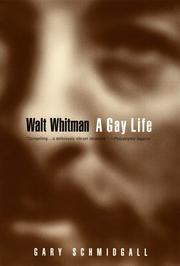 Cover of: Walt Whitman by Gary Schmidgall