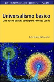 Cover of: Universalismo basico. Una nueva poliÂ­tica social para America Latina