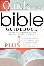 Cover of: QUICKNOTES BIBLE GUIDEBOOK