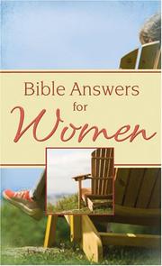 Cover of: Bible Answers For Women (Bible Answers)