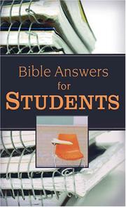 Cover of: Bible Answers For Grads Or Students (Bible Answers) by Compiled