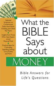 Cover of: What The Bible Says About Money