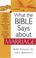 Cover of: What The Bible Says About Marriage