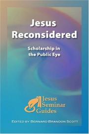 Cover of: Jesus Reconsidered by Bernard Brandon Scott