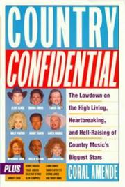 Cover of: Country Confidential by Coral Amende
