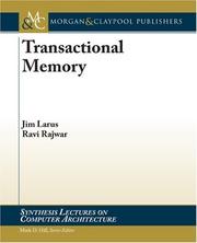Cover of: Transactional Memory (Synthesis Lectures on Computer Architecture) | James Larus