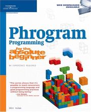 Cover of: Phrogram Programming for the Absolute Beginner by Jerry Lee Ford Jr.