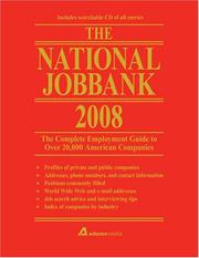 Cover of: The National Jobbank 2008: The Complete Employment Guide to over 20,000 American Companies (National Jobbank)