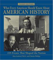 Cover of: What Every American Should Know About American History: 225 Events That Shaped the Nation (What Every American Should Know about American History)