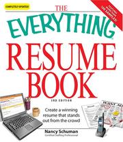 Cover of: Everything Resume Book by Nancy Schuman