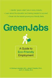 Cover of: Green Jobs by A. Bronwyn Llewellyn