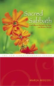 Cover of: Sacred Sabbath: God's Way to Multiply Our Time and Restore Our Joy (Ten Commandment Series) (Ten Commandment (Tate))