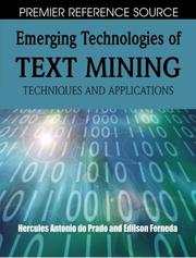 Cover of: Emerging Technologies of Text Mining: Techniques and Applications (Premier Reference Source)