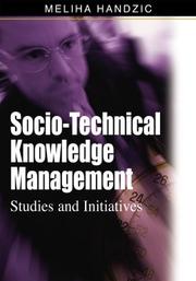 Cover of: Socio-Technical Knowledge Management | Meliha Handzic
