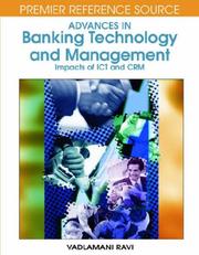 Cover of: Advances in Banking Technology and Management by Vadlamani Ravi, Vadlamani Ravi