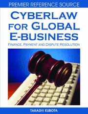 Cyberlaw for Global E-business by Takashi Kubota