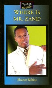 Cover of: Where Is Mr. Zane? (Walker High Mysteries)