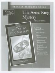 Cover of: Aztec Ring Mystery Teacher Resource Guide (Walker High Mysteries)