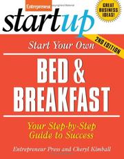 Cover of: Start Your Own Bed and Breakfast (Entrepreneur Startup)