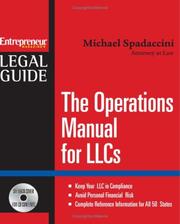 Cover of: The Operations Manual for LLCs by Michael Spadaccini