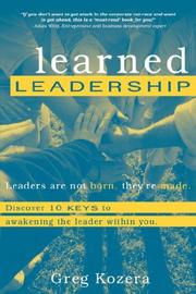 Cover of: Learned Leadership