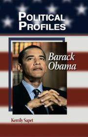 Cover of: Barack Obama (Political Profiles) by Kerrily Sapet