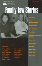 Cover of: Family Stories (Law Stories) by Carol Sanger