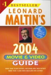 Cover of: Leonard Maltin's 2004 Movie & Video Guide by Leonard Maltin