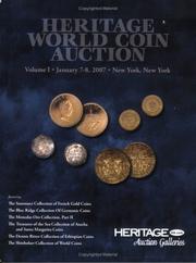 Cover of: Heritage Wold Coin Auction #425 Volume I by Various