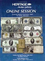 Cover of: HCAA Currency CSNS St. Louis Online Sale Catalog #437