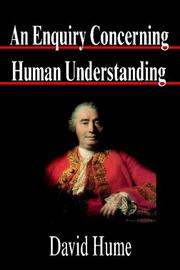 Cover of: An Enquiry Concerning Human Understanding
