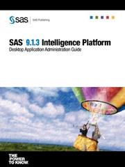 Cover of: SAS(R) 9.1.3 Intelligence Platform by SAS Publishing