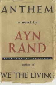 Cover of: Anthem (Centennial Edition) by Ayn Rand