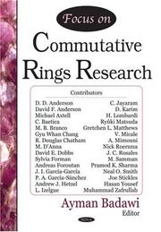 Cover of: Focus on Commutative Rings Research